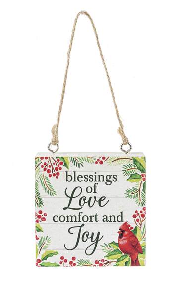 Item 260535 Blessings Of Love Comfort And Joy Ornament