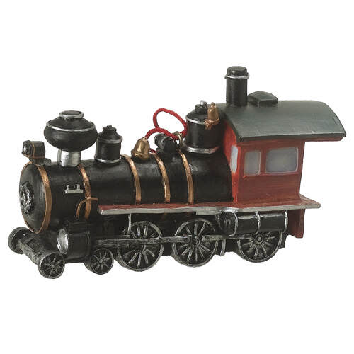 Item 260598 Black, Red, Gold, & Silver Western Train Ornament