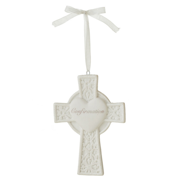 Item 260609 Confirmation Cross Ornament