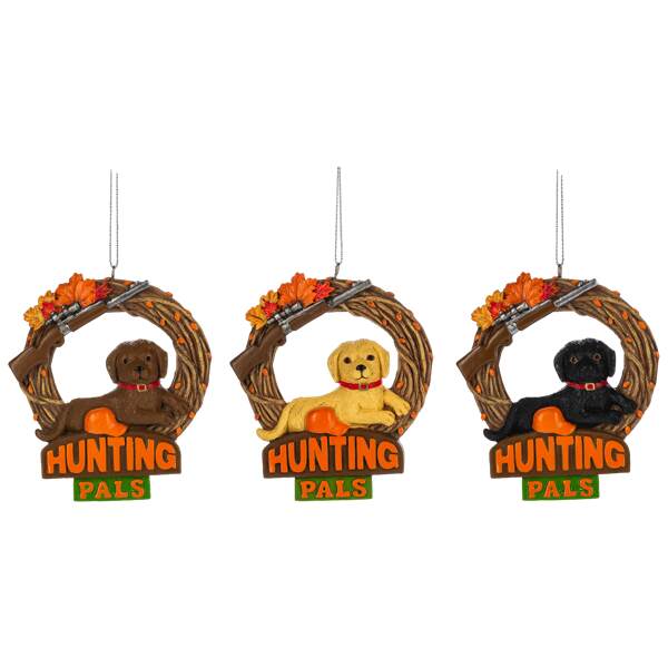 Item 260657 Lab In Wreath Ornament