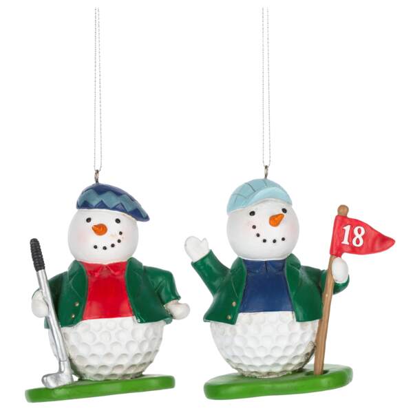 Item 260783 Snowman Golfer Ornament