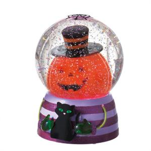 Item 260797 Shimmer Jack O Lantern Snow Globe