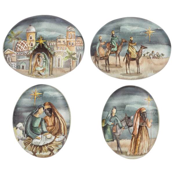 Item 260798 Watercolor Nativity Stone