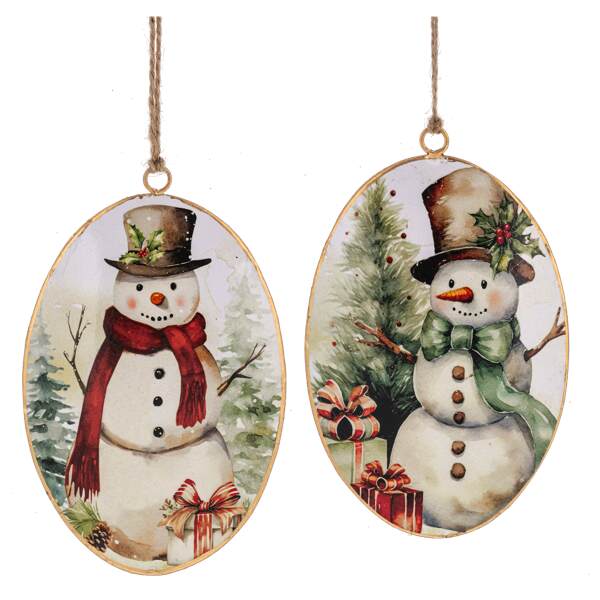 Item 260856 Snowman Disk Ornament