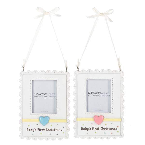 Item 260875 Babys First Christmas Frame Ornament