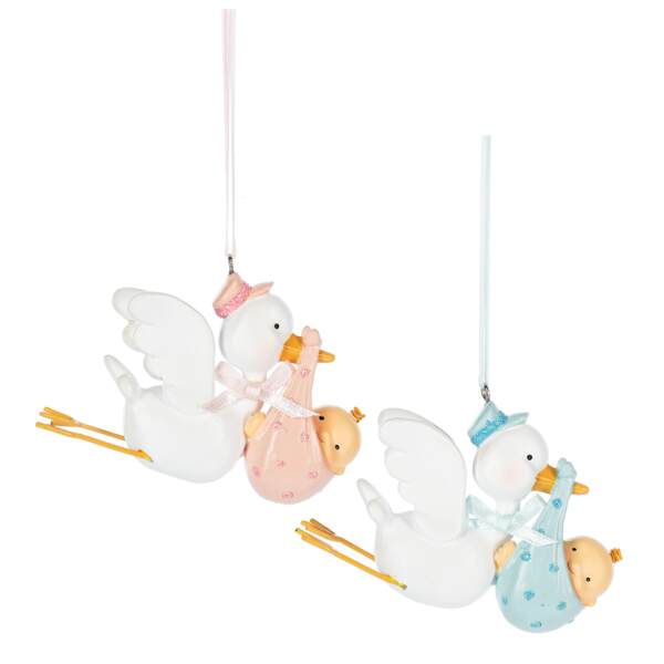 Item 260880 Babys First Christmas Stork And Baby Ornament