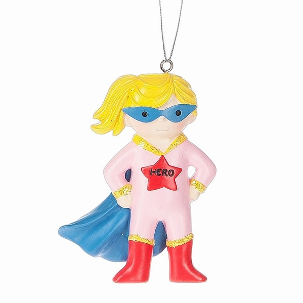 Item 260925 Girl Superhero Ornament