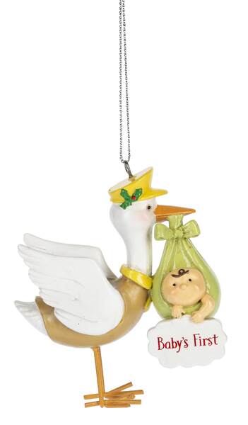 Item 260943 Stork Baby's 1st Ornament