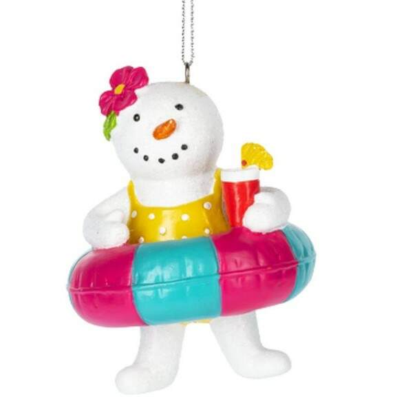 Item 261092 Snowman On Floatie Ornament