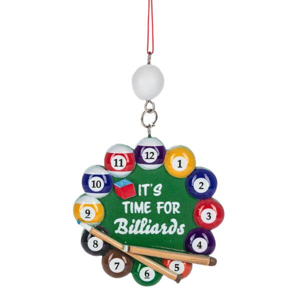 Item 261125 Its Time For Billiard Ornament