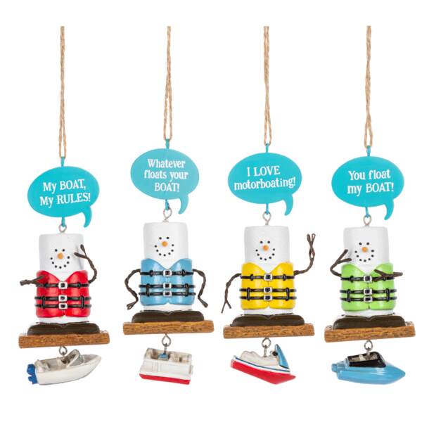 Item 261135 Smores Boating Ornament