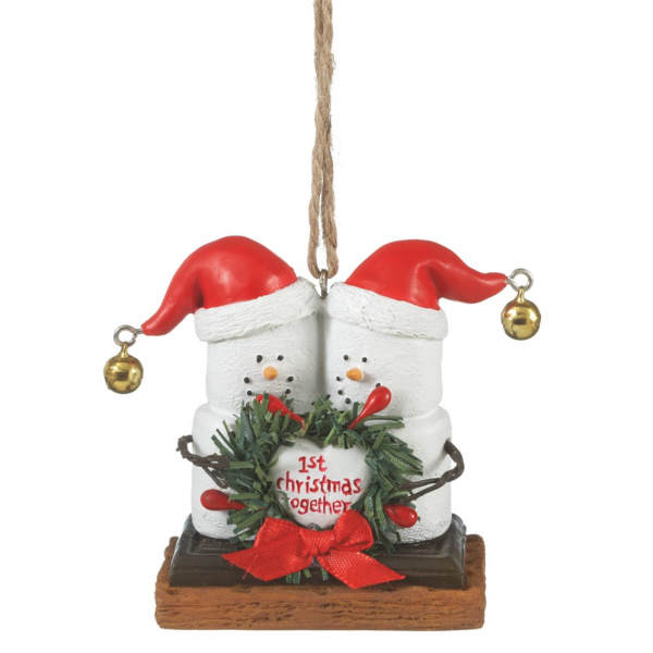Item 261261 Our First Christmas Together S'mores Couple Ornament