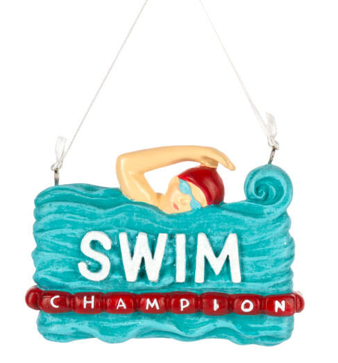 Item 261496 Swim Champion Ornament