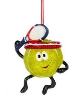 Item 261619 Tennis Ball Player Ornament