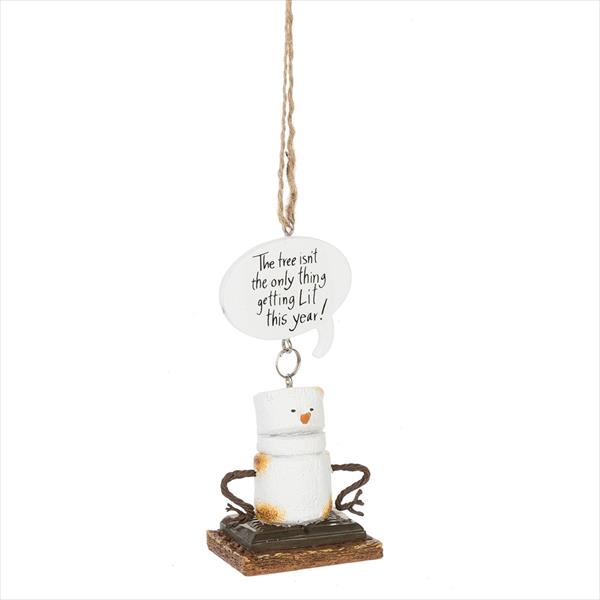 Item 261647 Toasted S'mores Get Lit Ornament