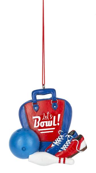 Item 261664 Lets Bowl Bowling Ornament