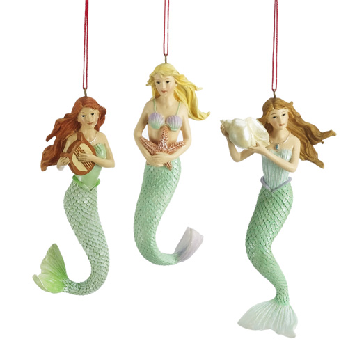 Item 261762 Green Tail Mermaid  Ornament