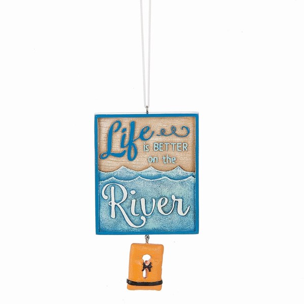 Item 261790 Life Is Better On The River Ornament