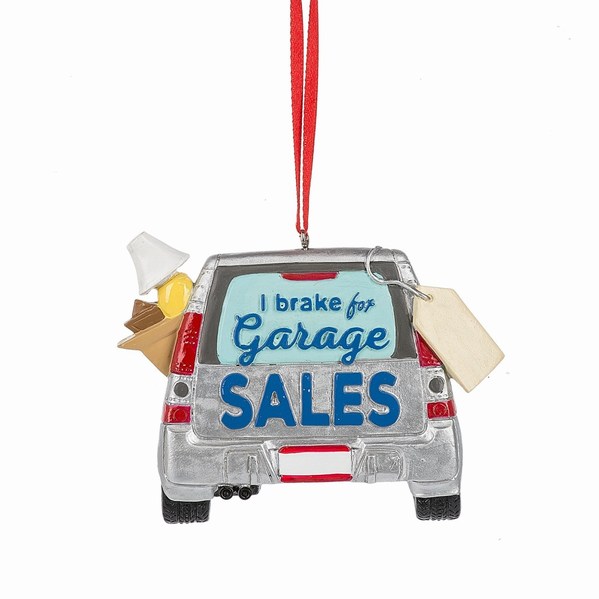 Item 261869 I Brake For Garage Sales Ornament