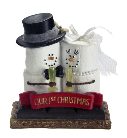 Item 261911 Our First Christmas S'mores Couple Ornament