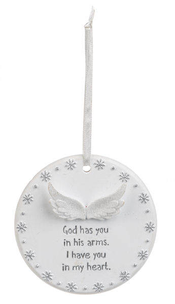 Item 262125 God Has You In His Arms Baby Memorial Ornament