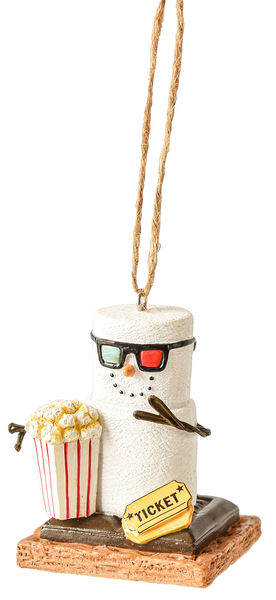 Item 262151 S'mores Movie Buff Ticket Ornament