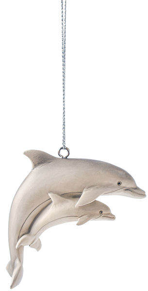 Item 262287 Dolphin With Baby Ornament