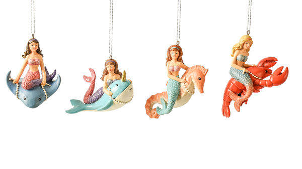 Item 262348 Mermaid With Sea Animal Ornament
