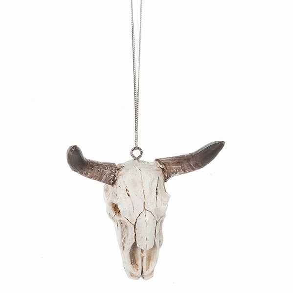 Item 262382 Cow Skull Ornament