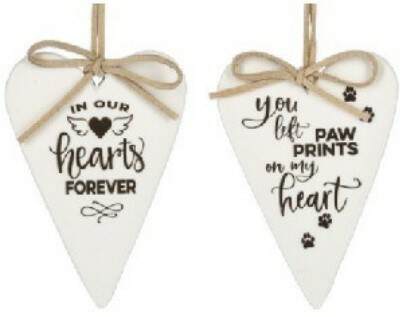 Item 262466 Hearts Forever/Paw Prints Ornament