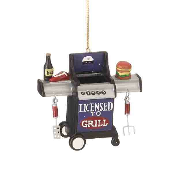 Item 262560 Licensed To Grill BBQ Ornament