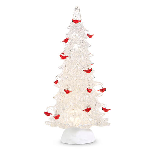 Item 281026 Lighted Swirling Tree With Cardinals