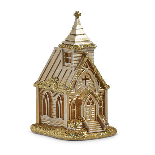 Item 281175 Golden Church Ornament