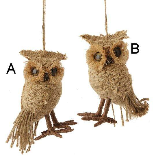 Item 281237 Tan Owl Ornament