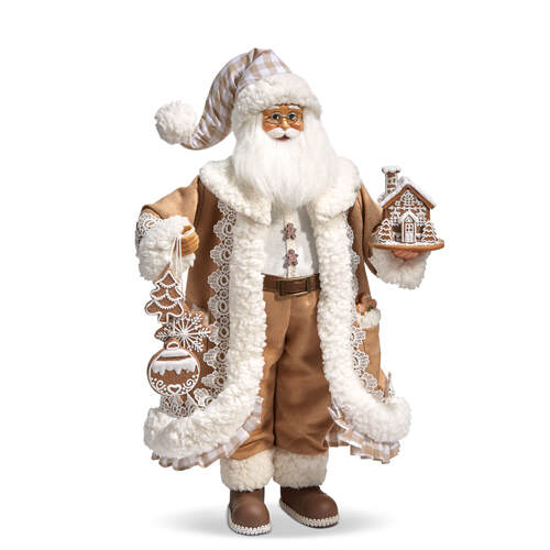 Item 281241 Gingham Gingerbread Santa