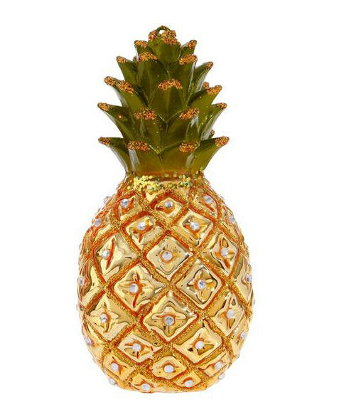 Item 281288 Glittered Pineapple Ornament