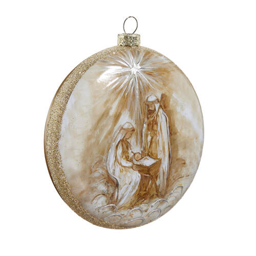 Item 281470 North Star Holy Family Disc Ornament