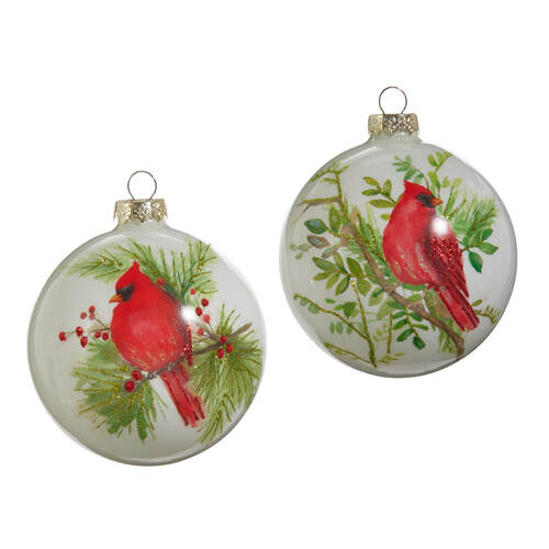 Item 281532 Cardinal On Branch Ball Ornament