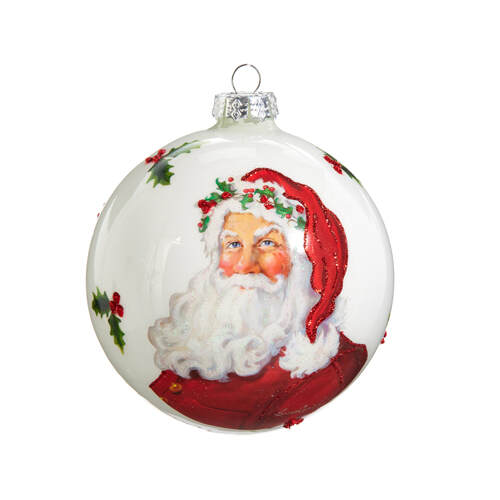 Item 281566 Classic Santa Ball Ornament