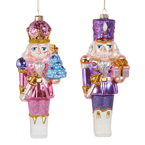 Item 281678 Pink/Purple Nutcracker Ornament