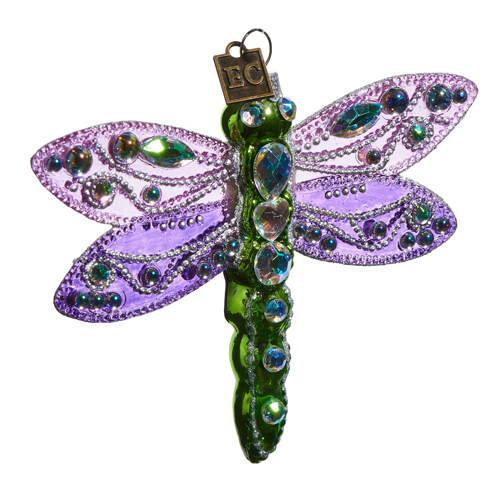 Item 281784 Purple Fantasy Dragonfly Ornament