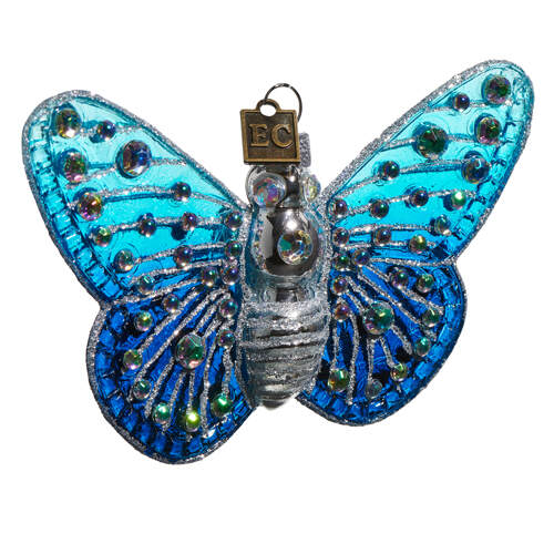 Item 281790 Blue Fantasy Butterfly Ornament