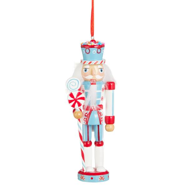 Item 281893 Peppermint Nutcracker Ornament