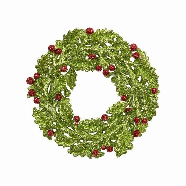Item 281963 Wreath With Holly Ornament