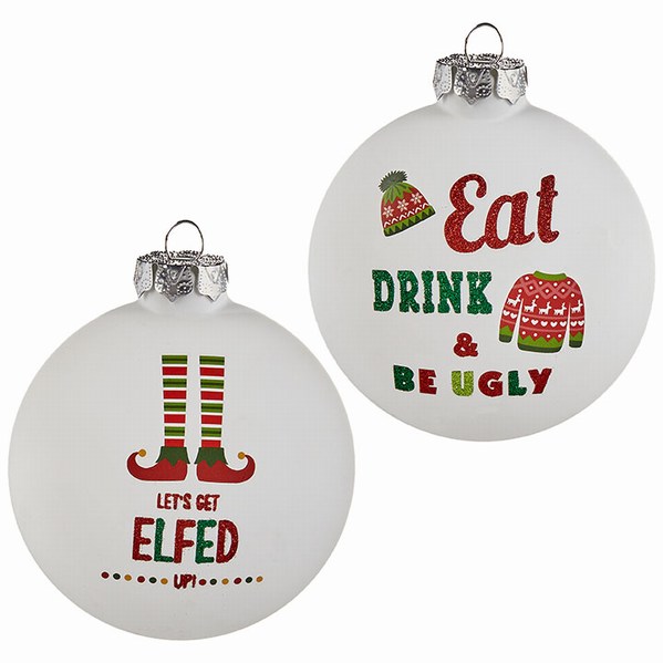 Item 282057 Holiday Slogan Ornament