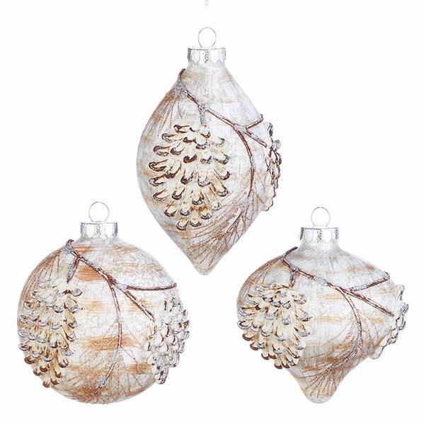 Item 282110 Textured Pine Cone Finial/Ball/Onion Ornament