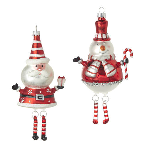 Item 282230 Santa/Snowman Ornament