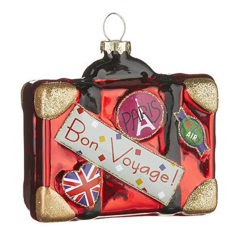Item 282342 Bon Voyage Luggage Ornament