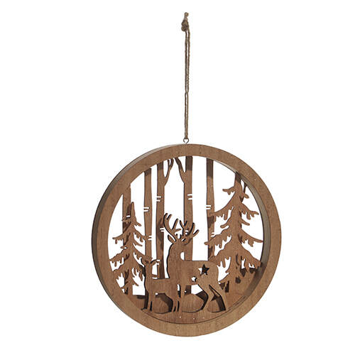 Item 282443 Deer In The Woods Layered Ornament