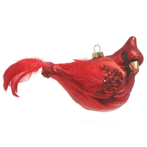 Item 282449 Feathered Tail Cardinal Ornament